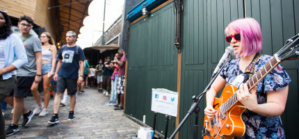 BUSKING IN THE MARKET
